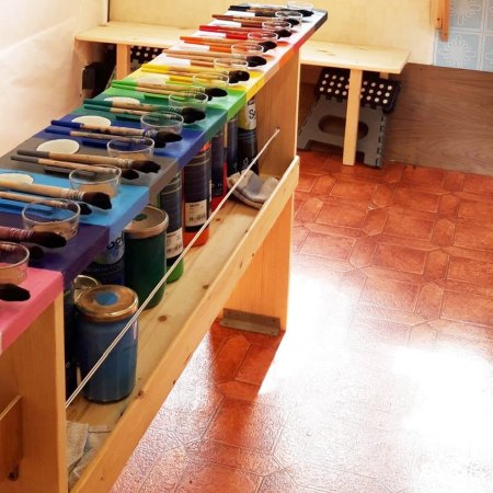 Peinture libre dans la caragouache